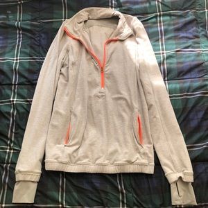 Lulu lemon grey quarter zip
